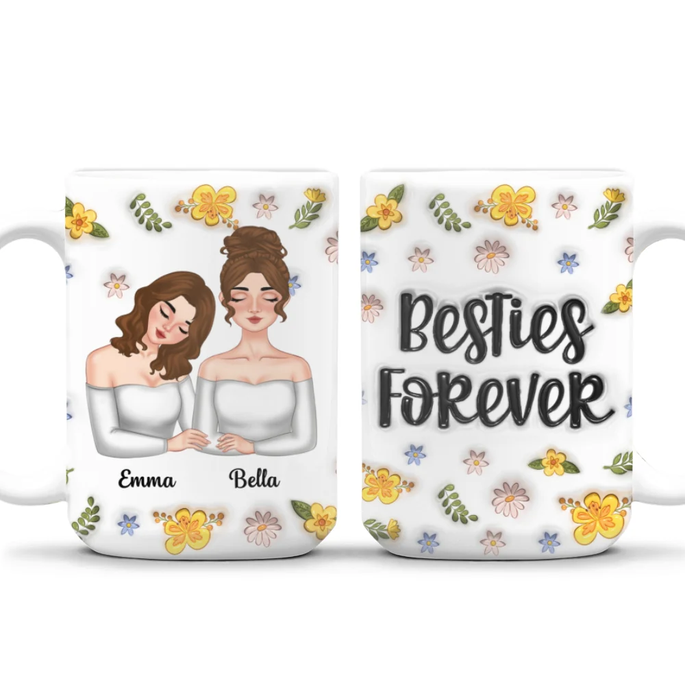 Sweets Friendship - Personalized Custom 3D Inflated Effect Coffee Mug - Image 8
