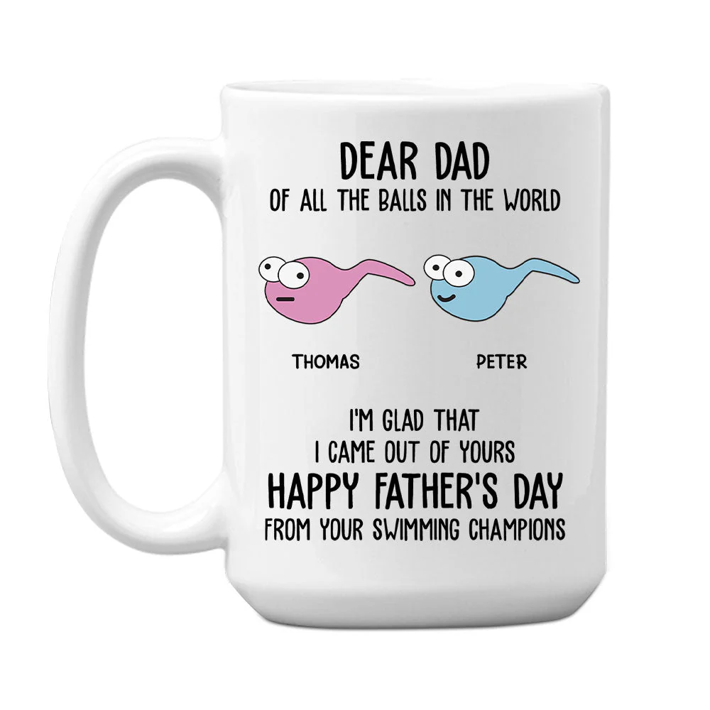 Swimming Champions - Personalized Custom Coffee Mug - Image 2