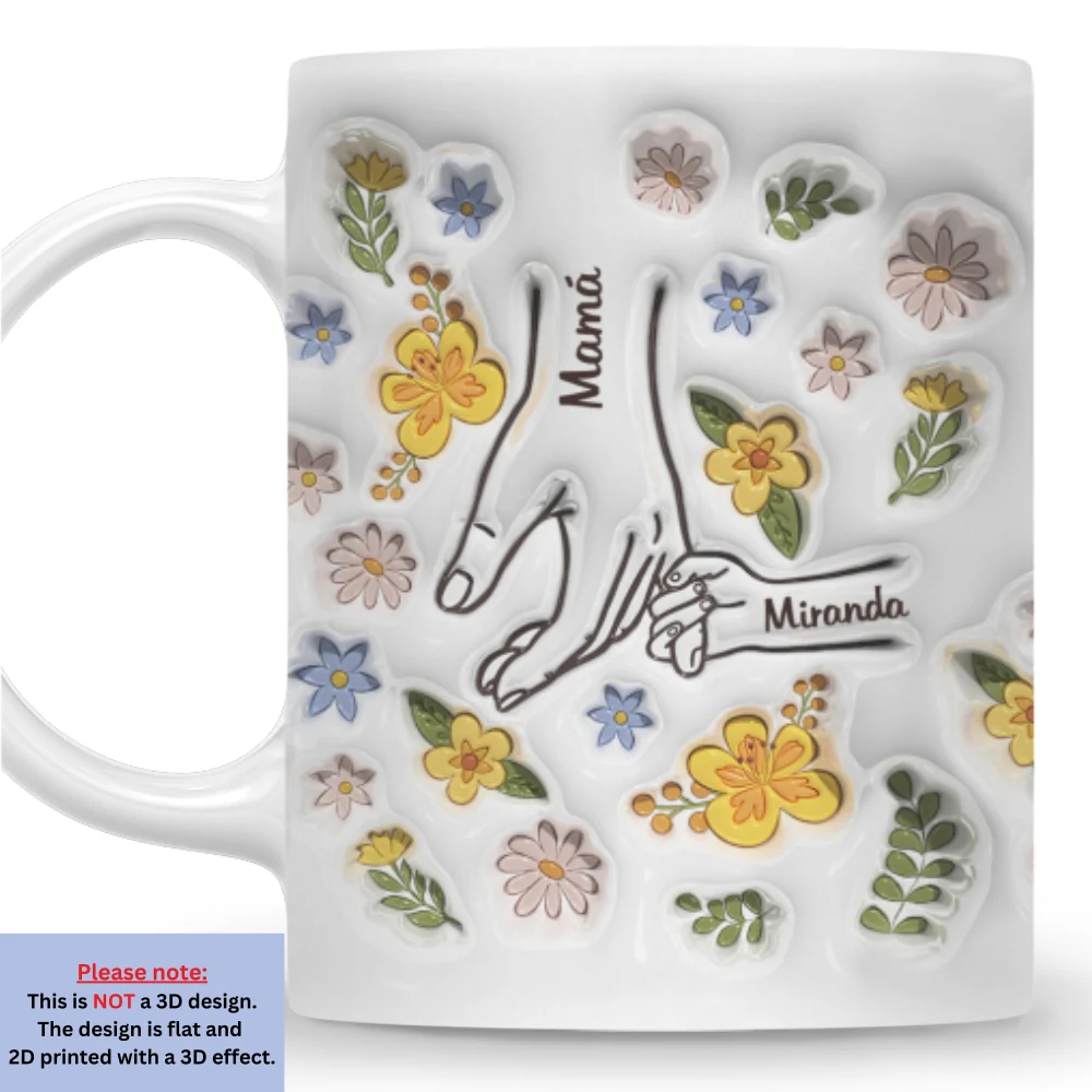 Tú Sostienes Nuestras Manos, También Nuestros Corazones - Taza Personalizada con Efecto Inflado 3D - Image 7