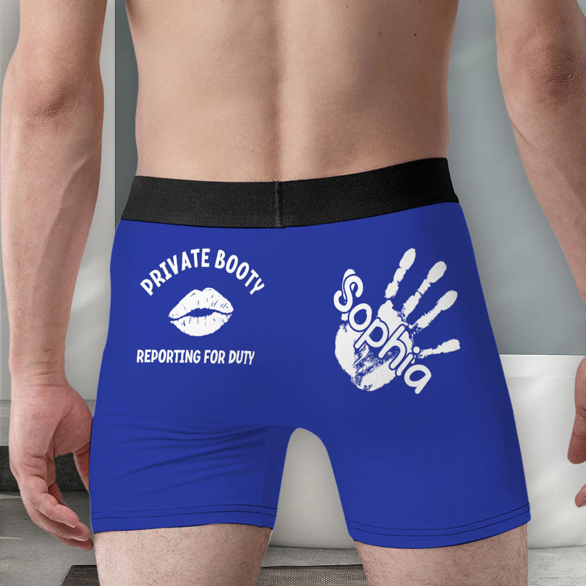 Tactical Curves Standing By  - Personalized Photo Men's Boxer Briefs - Image 3