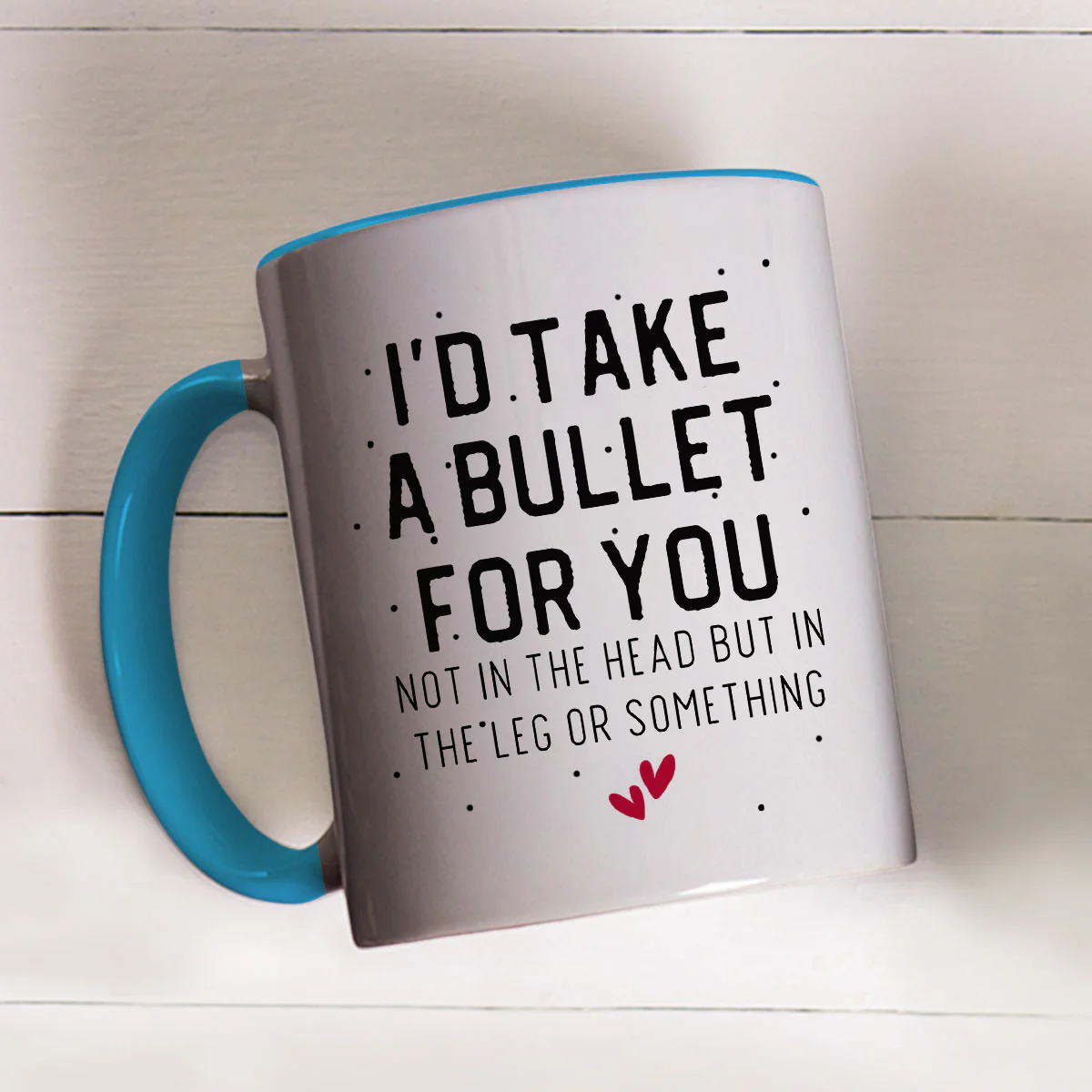 Take A Bullet For You - Personalized Custom Accent Mug - Image 4