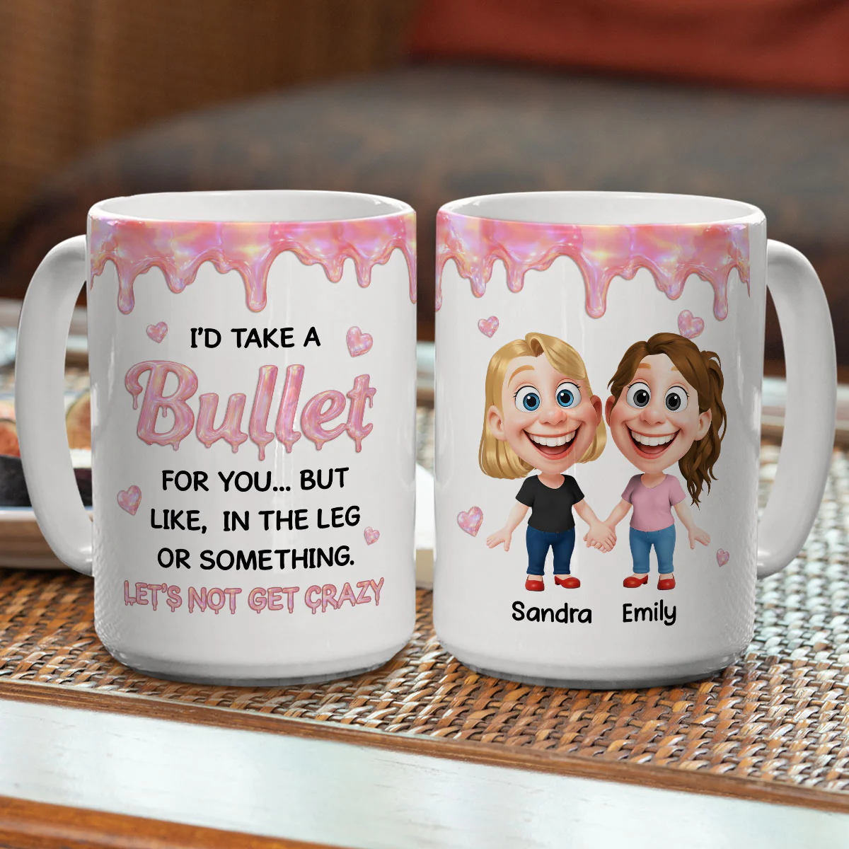 Take A Fall Just For You - Personalized Custom 3D Inflated Effect Mug - Image 3