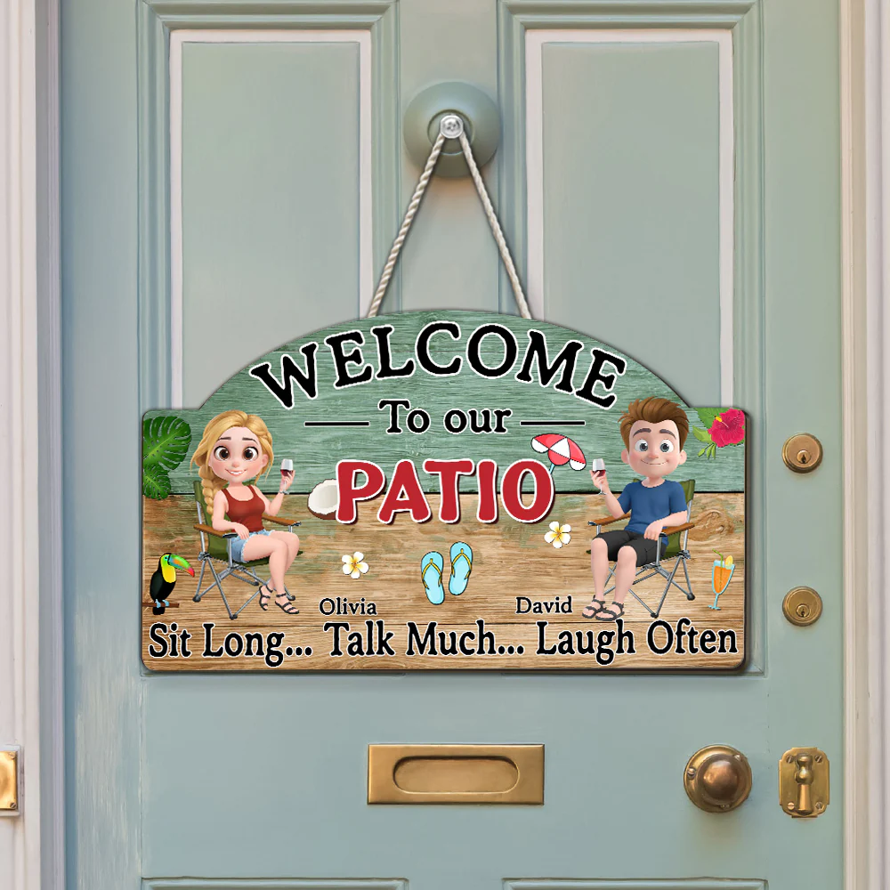 Talk Much Laugh Often - Personalized Custom Wood Sign - Image 3