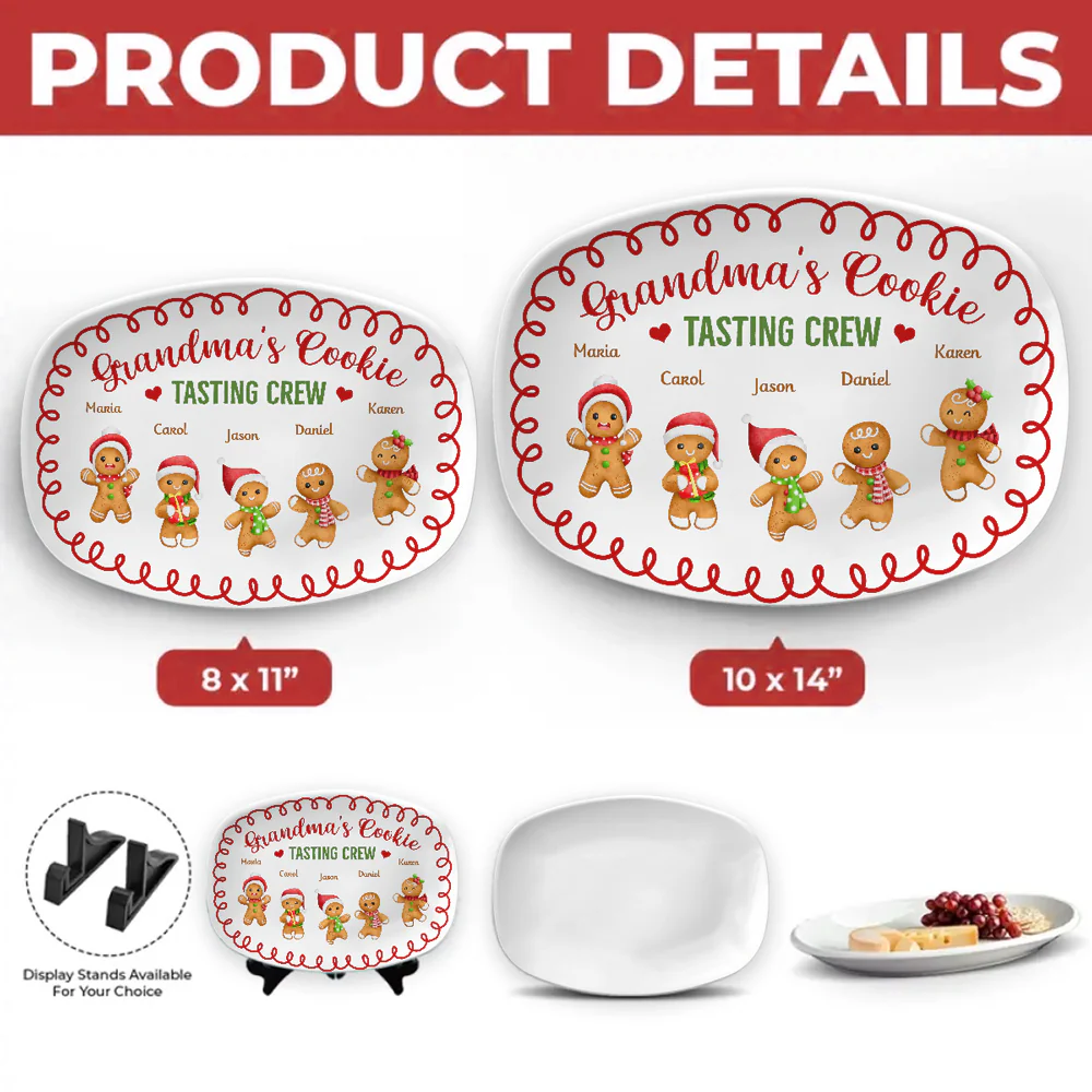 Tasting Crew Of Grandma - Personalized Custom Platter - Image 5