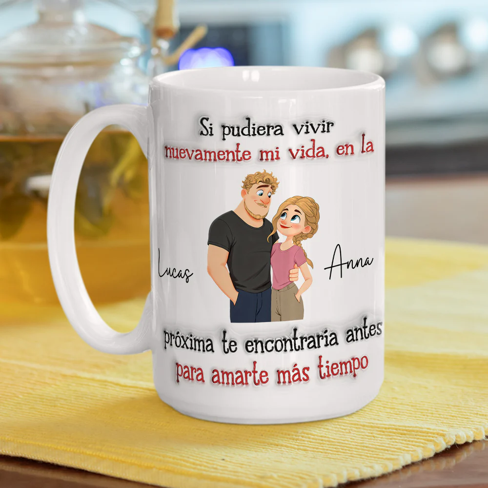 Te quiero muchísimo – Taza personalizada con efecto 3D inflado - Image 6