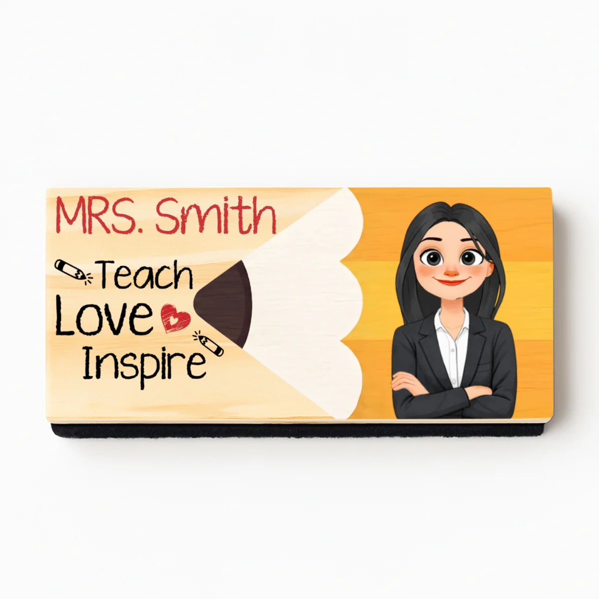 Teach Love Inspire - Personalized Custom Whiteboard Eraser - Image 7