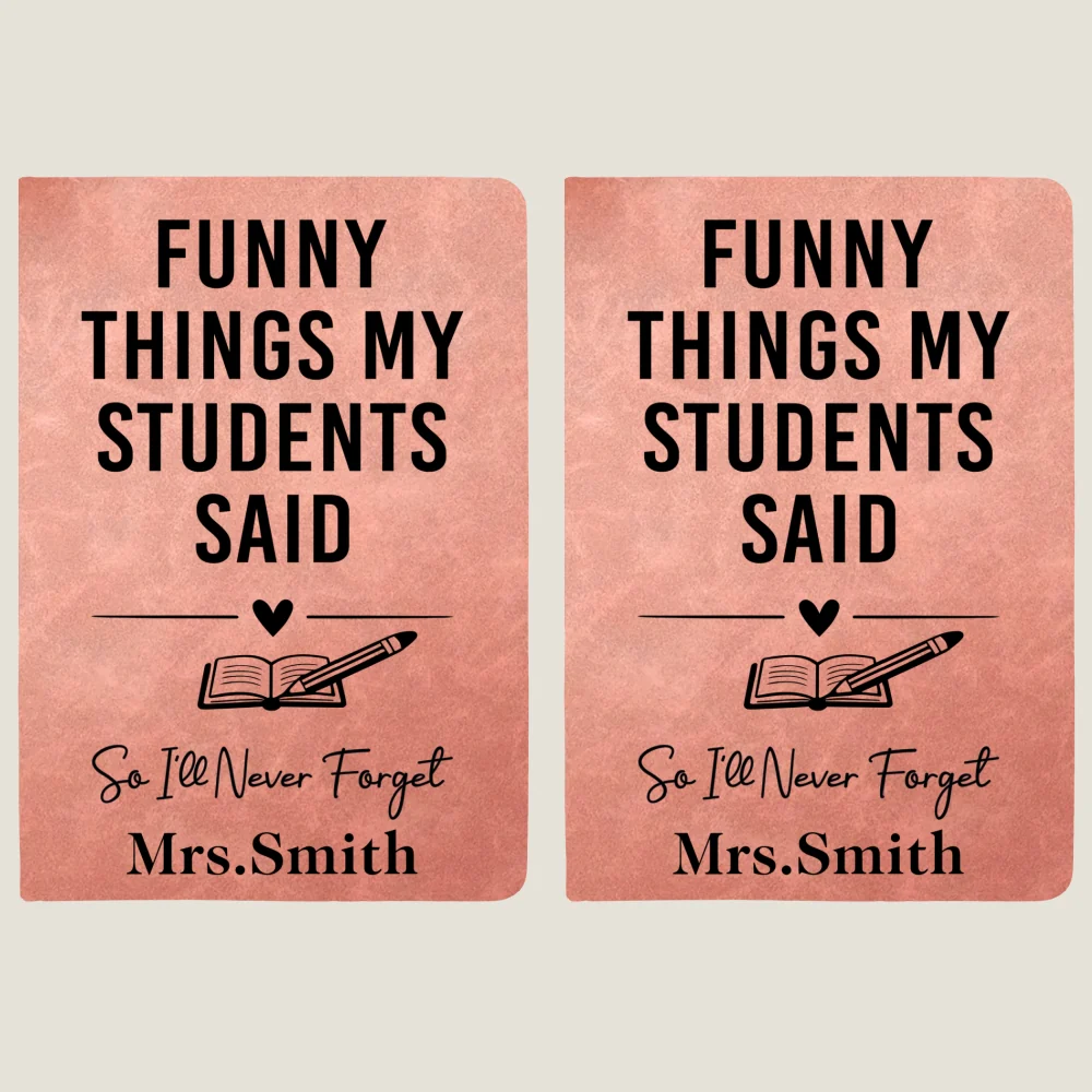 Teacher Appreciation - Personalized Custom Leather Journal - Image 11