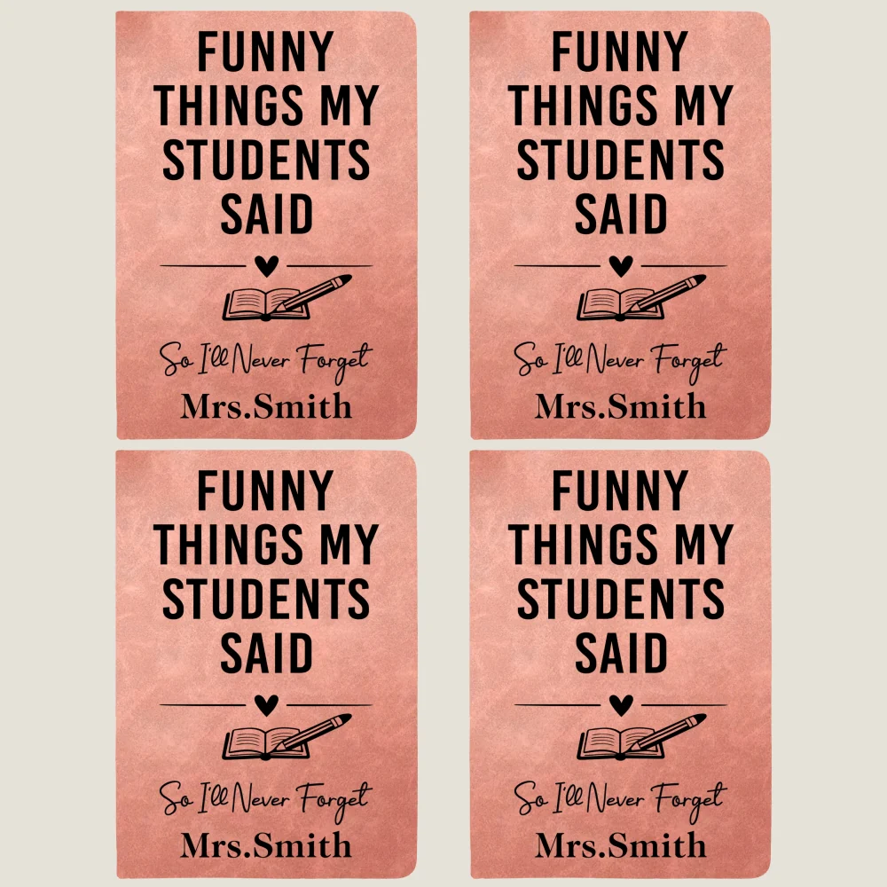 Teacher Appreciation - Personalized Custom Leather Journal - Image 13