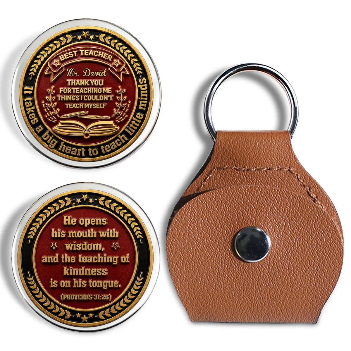 Teachers Create Lasting Impact - Personalized Custom Pocket Hug - Image 6