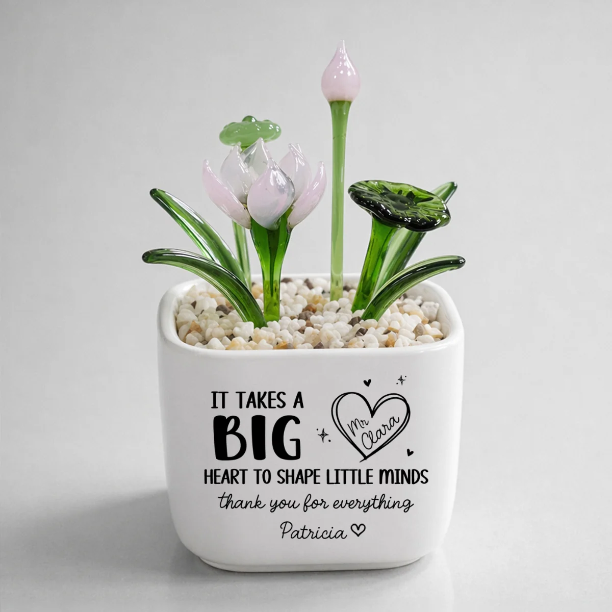 Teachers Make Dreams Bloom - Personalized Custom Glass Birth Month Flower - Image 13