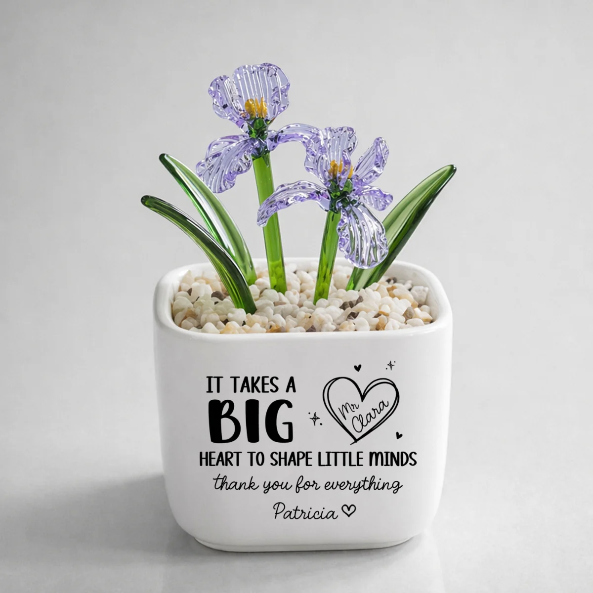 Teachers Make Dreams Bloom - Personalized Custom Glass Birth Month Flower - Image 8