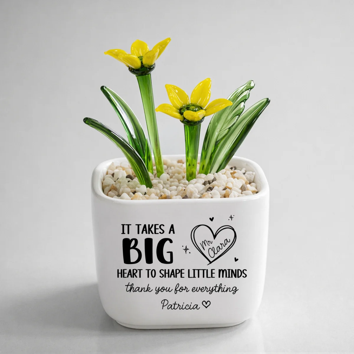 Teachers Make Dreams Bloom - Personalized Custom Glass Birth Month Flower - Image 9