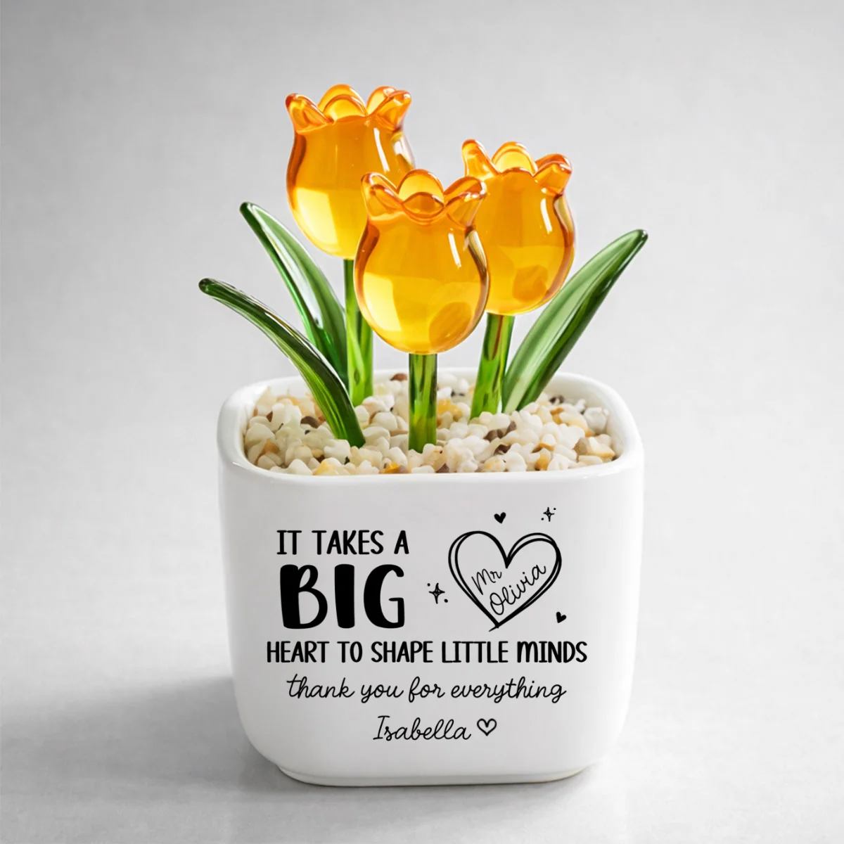 Teachers Make Dreams Bloom - Personalized Custom Glass Everlasting Tulips - Image 10
