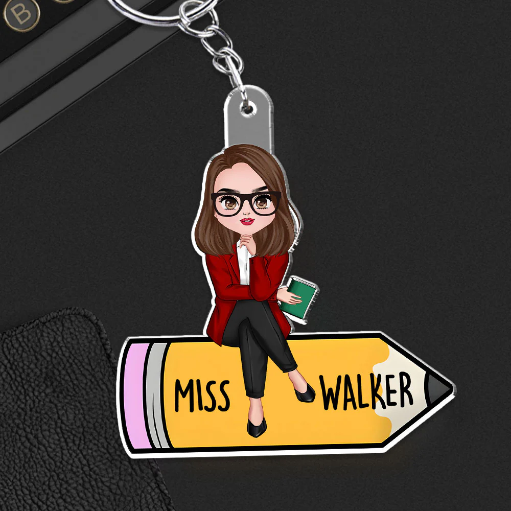 Teaching Is My Jam  - Personalized Custom Acrylic Keychain