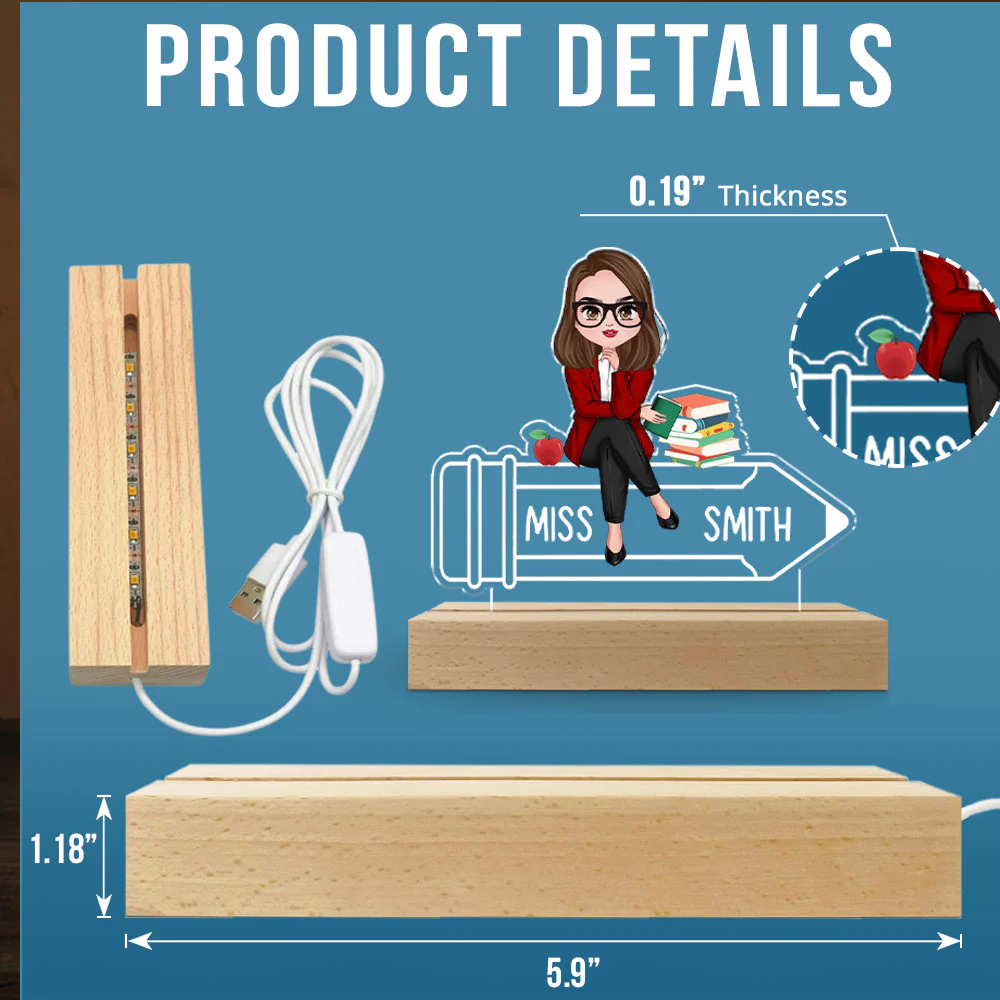 Teaching Is My Jam - Personalized Custom LED Light - Image 4