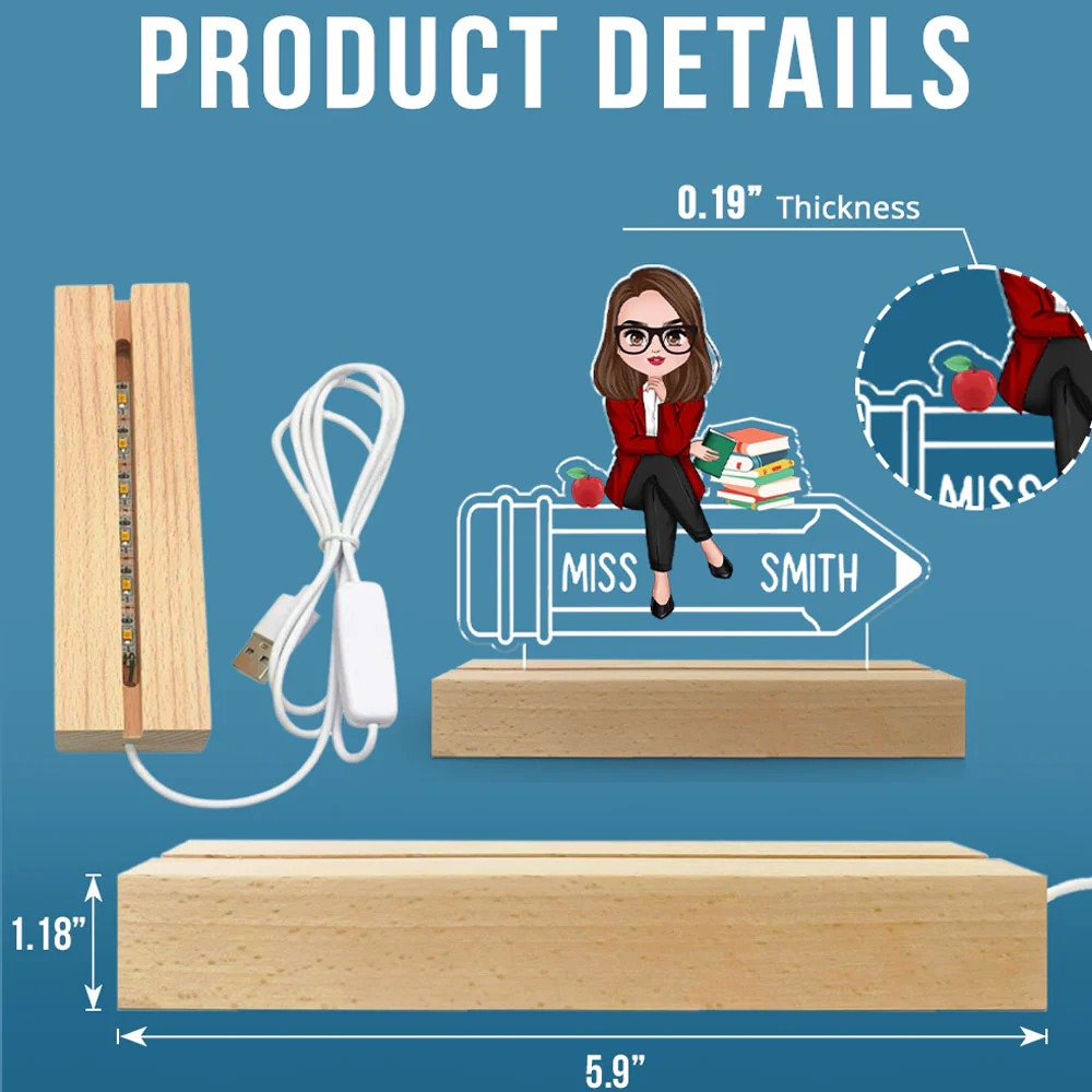 Teaching Is My Jam - Personalized Custom LED Light - Image 7