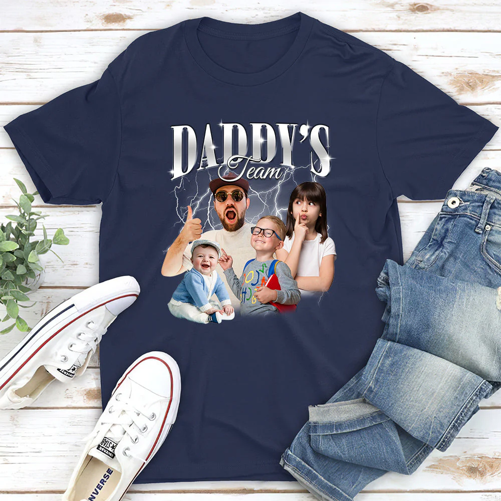 Team Of Daddy - Personalized Custom Shirt - Image 2
