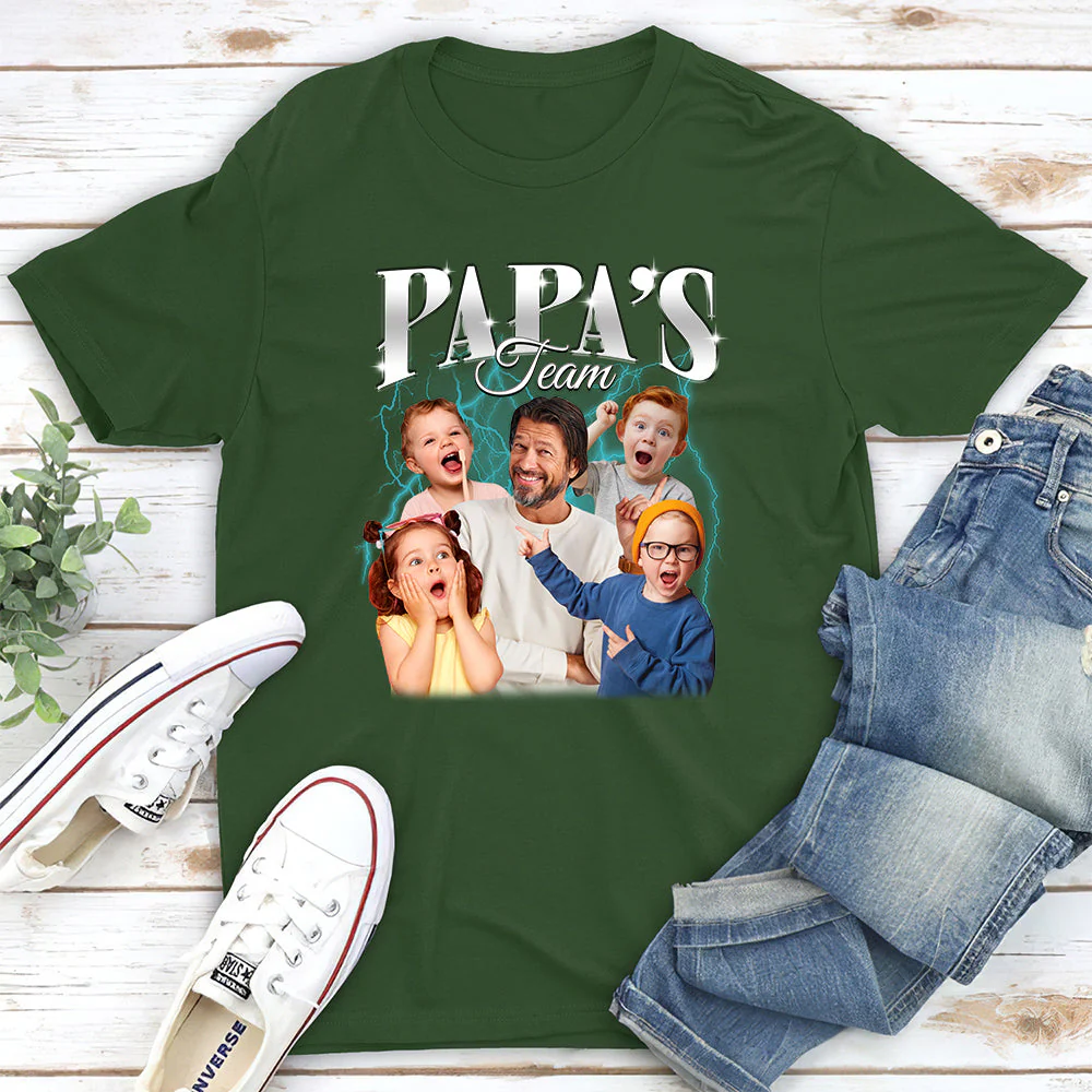 Team Of Daddy - Personalized Custom Shirt - Image 3