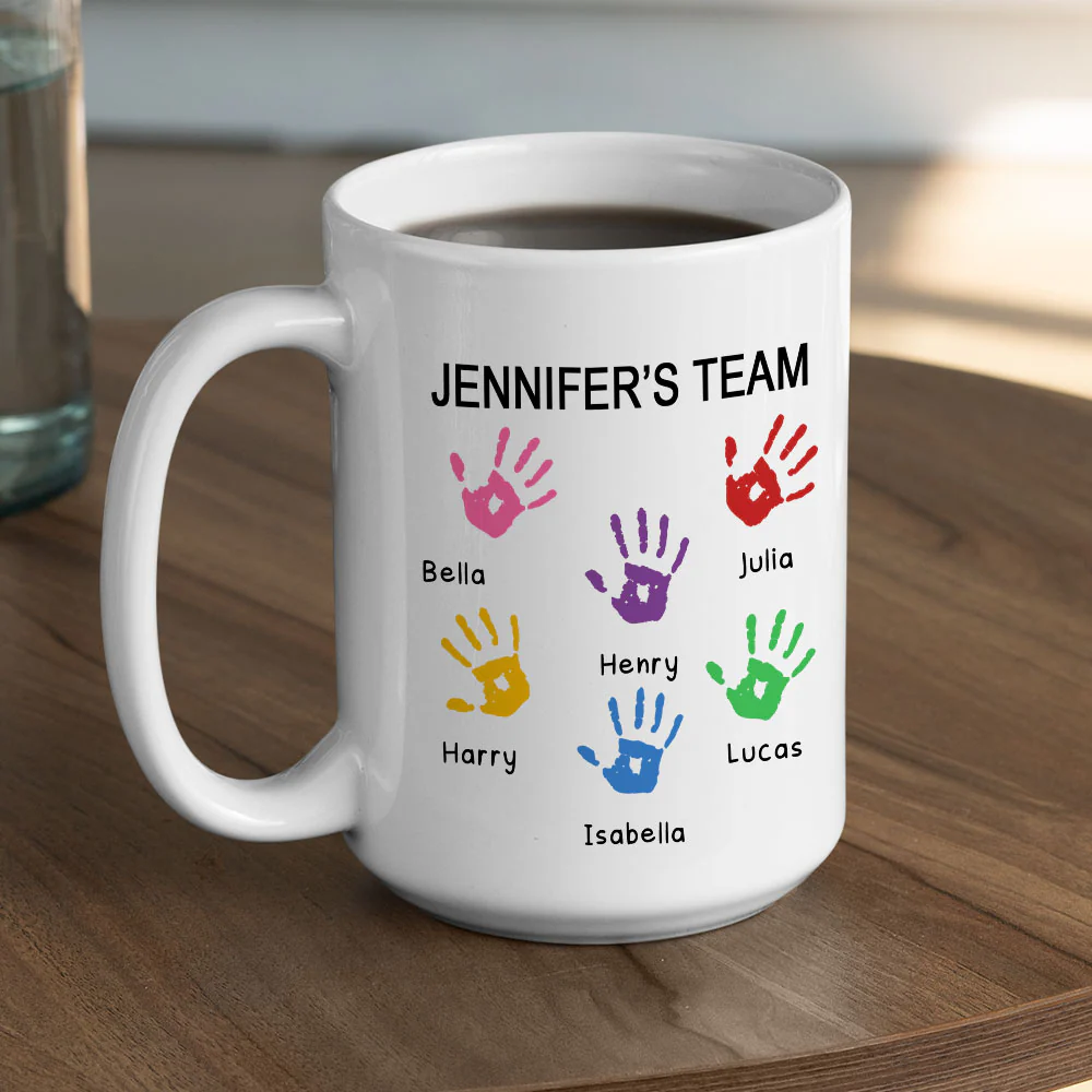 Team Spirit - Personalized Custom Coffee Mug - Image 4
