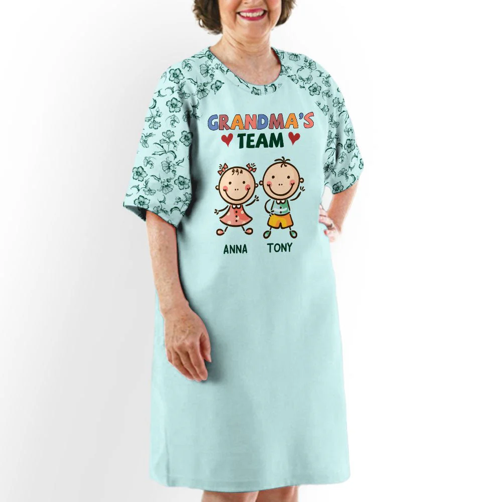 Teammate Of Grandma - Personalized Custom 3/4 Sleeve Dress