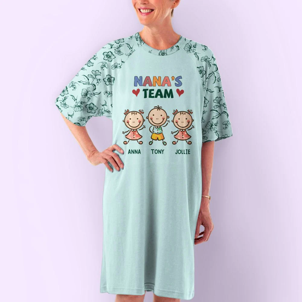 Teammate Of Grandma - Personalized Custom 3/4 Sleeve Dress - Image 4