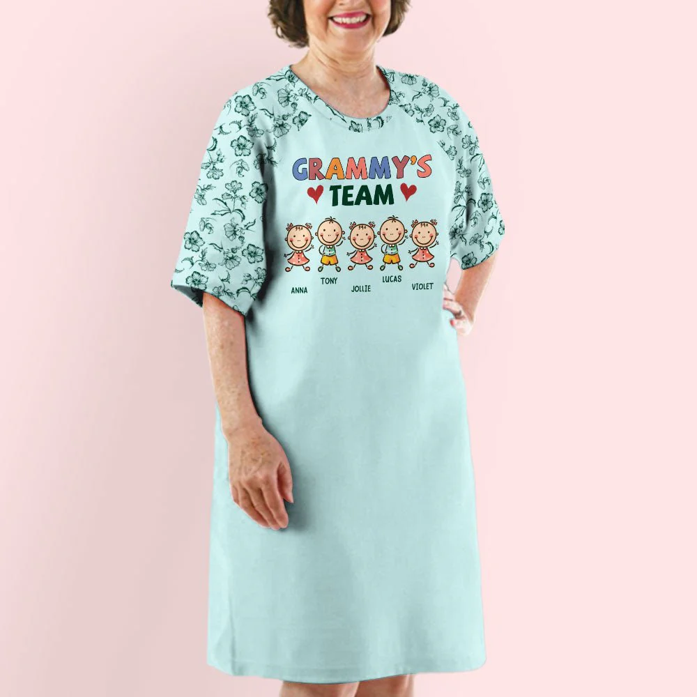 Teammate Of Grandma - Personalized Custom 3/4 Sleeve Dress - Image 5