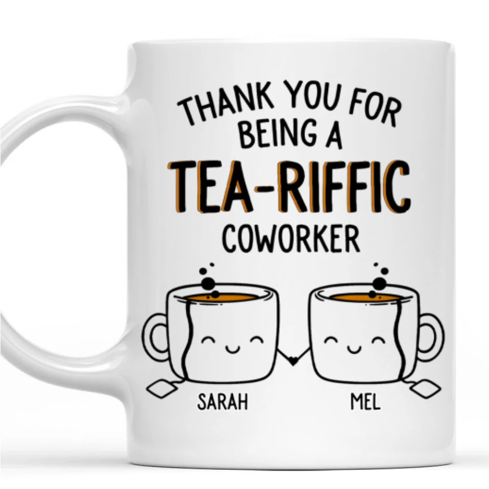 Teariffic Coworker - Personalized Custom Coffee Mug - Image 6