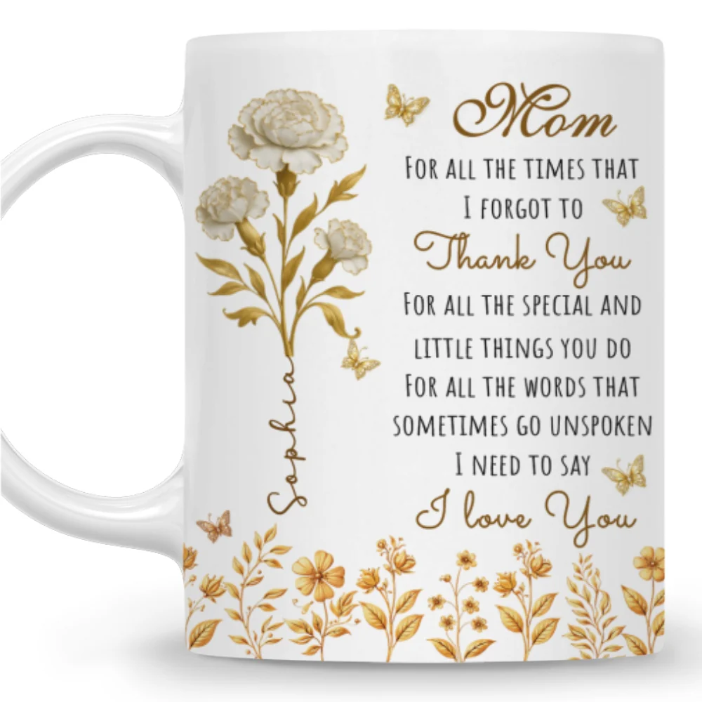 Thank For All - Personalized Custom Coffee Mug - Image 6