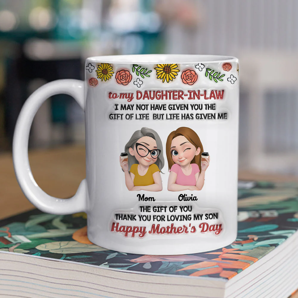 Thank For Loving My Son - Personalized Custom 3D Inflated Effect Mug - Image 2