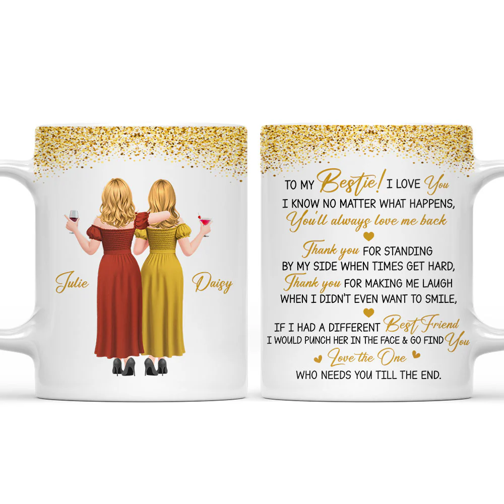 Thank For Standing By My Side Version 2 - Personalized Custom Coffee Mug