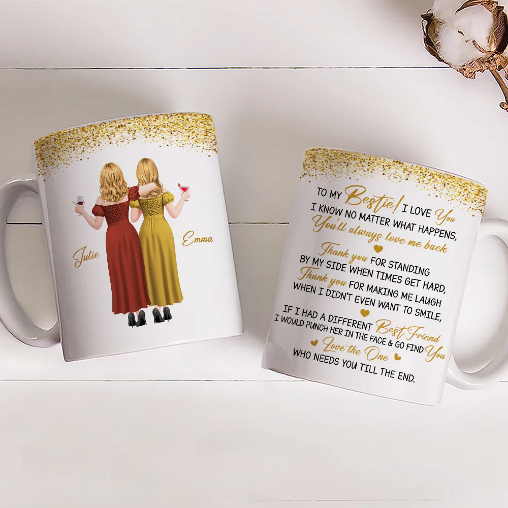 Thank For Standing By My Side Version 2 - Personalized Custom Coffee Mug - Image 3