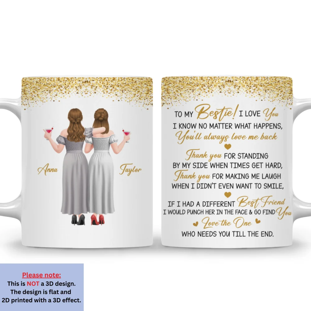 Thank For Standing By My Side Version 2 - Personalized Custom Coffee Mug - Image 7