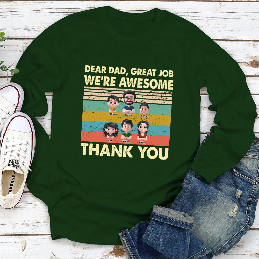 Thank You Dad - Personalized Custom Shirt - Image 10