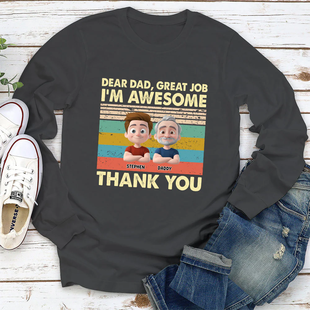 Thank You Dad - Personalized Custom Shirt - Image 11