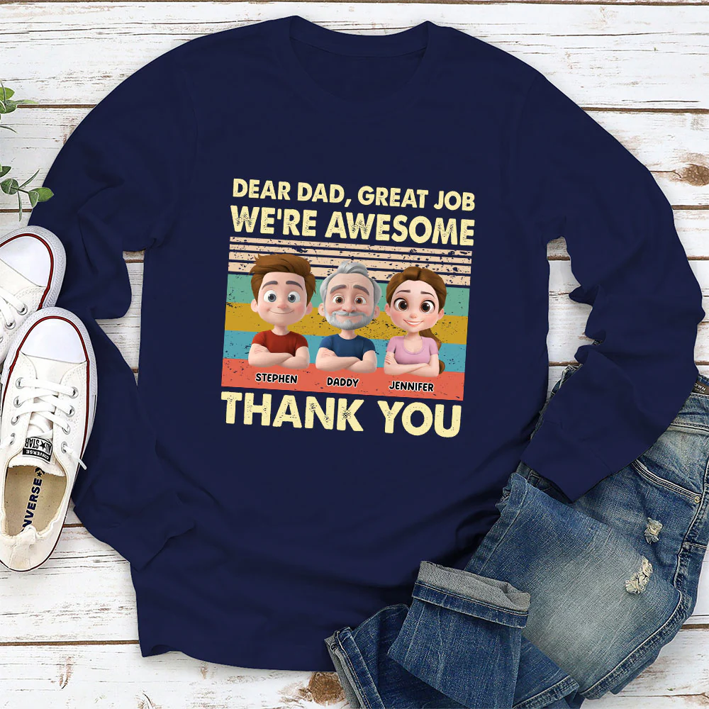Thank You Dad - Personalized Custom Shirt - Image 12