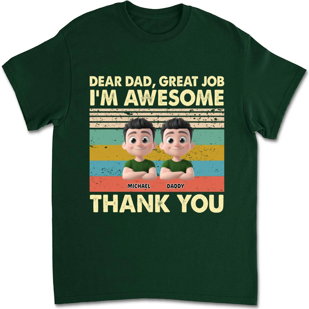 Thank You Dad - Personalized Custom Shirt - Image 19