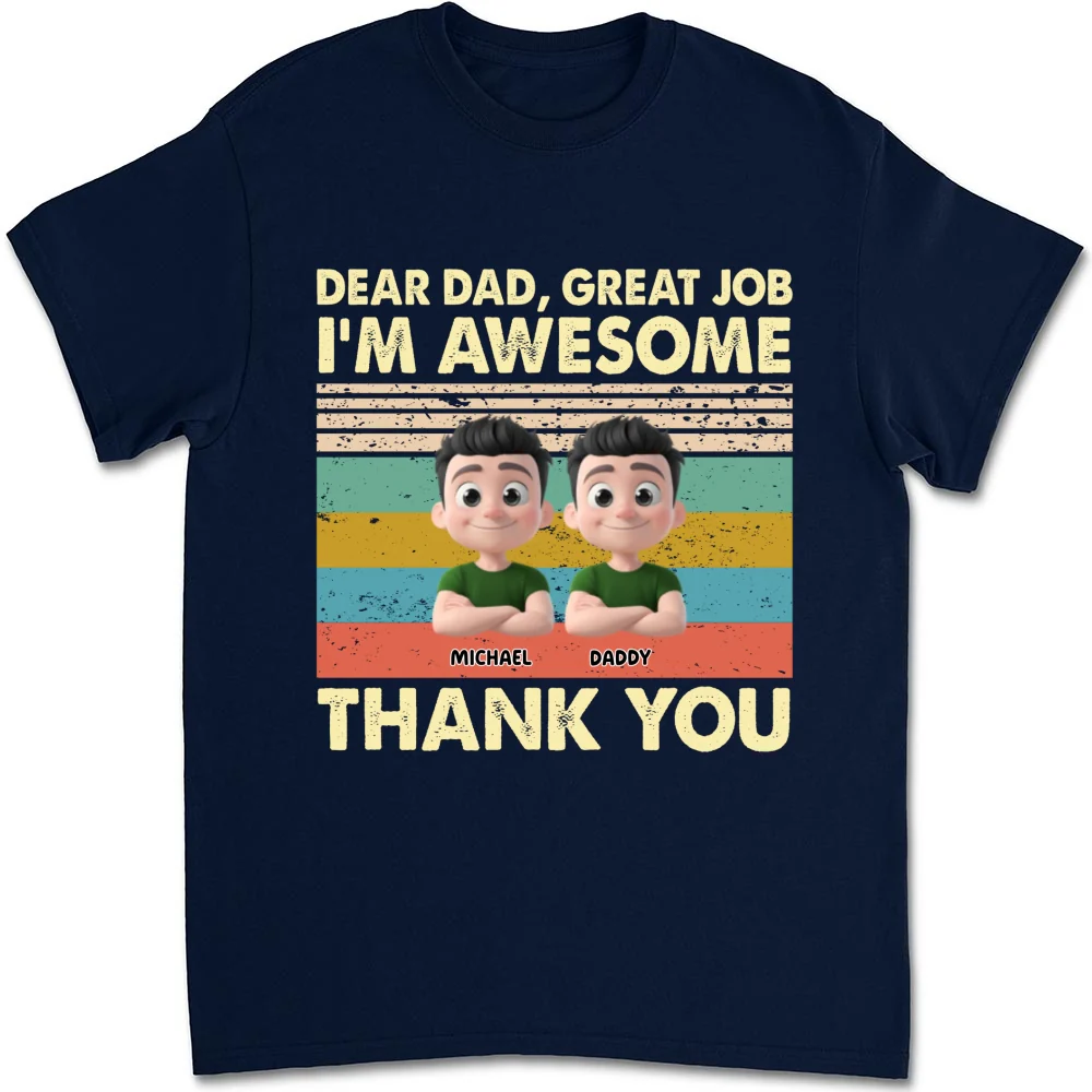Thank You Dad - Personalized Custom Shirt - Image 20