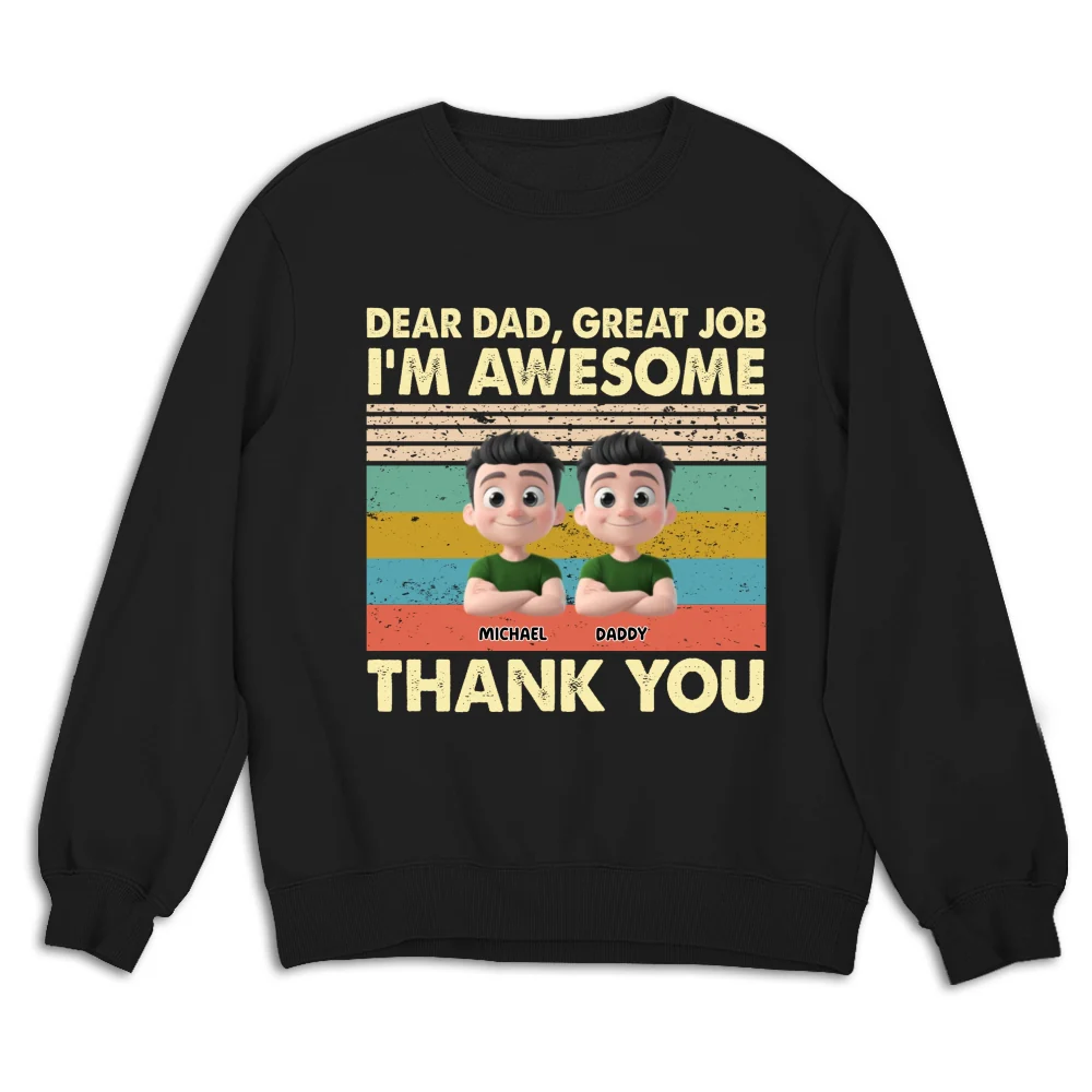 Thank You Dad - Personalized Custom Shirt - Image 24