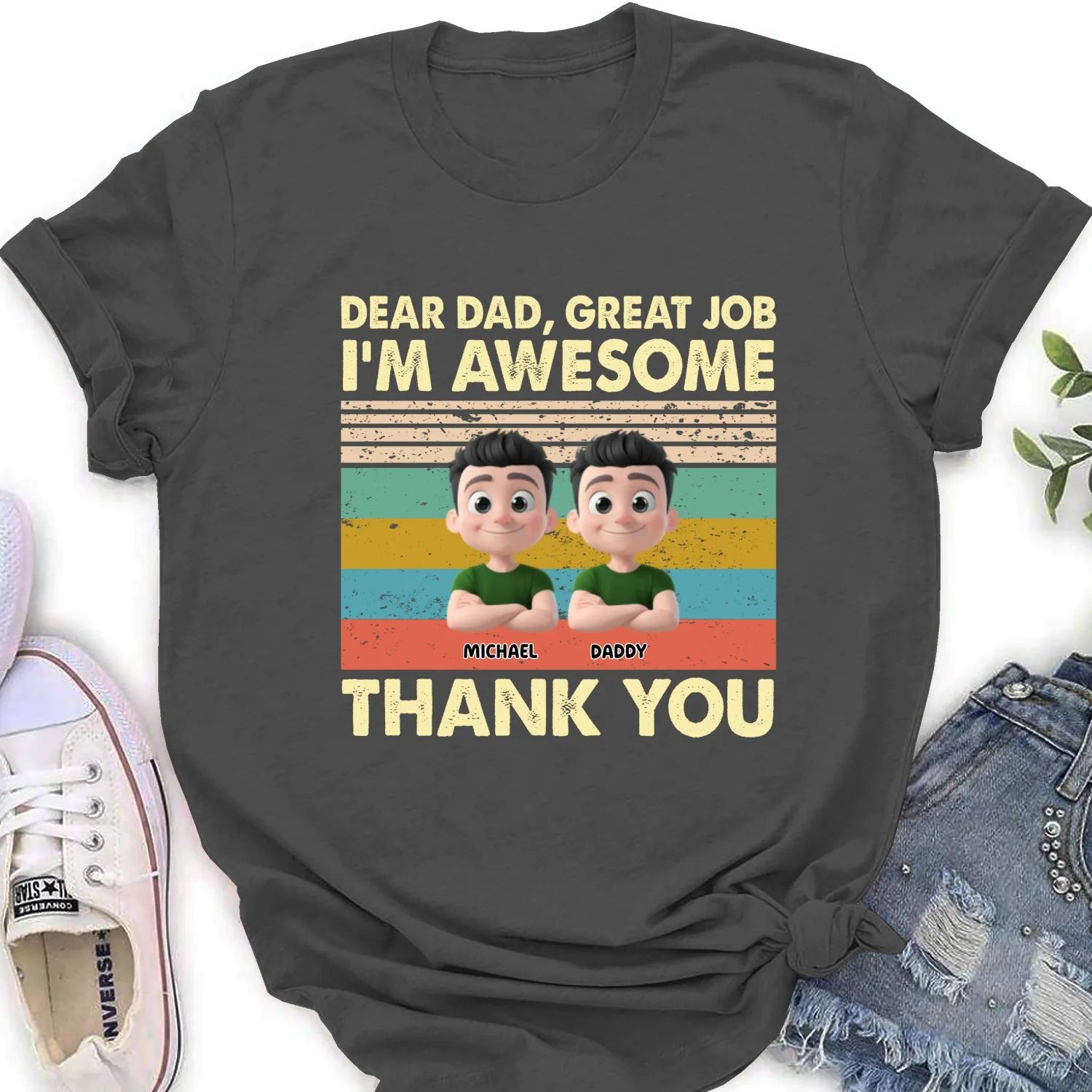 Thank You Dad - Personalized Custom Shirt - Image 28