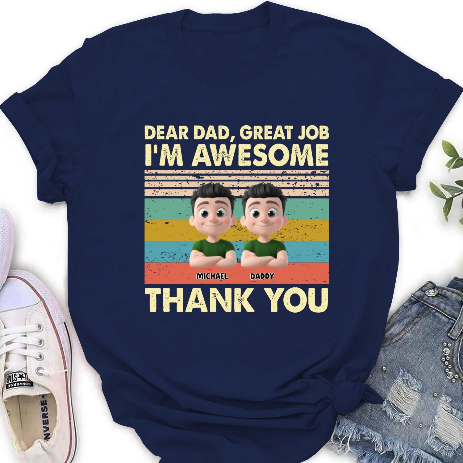 Thank You Dad - Personalized Custom Shirt - Image 29