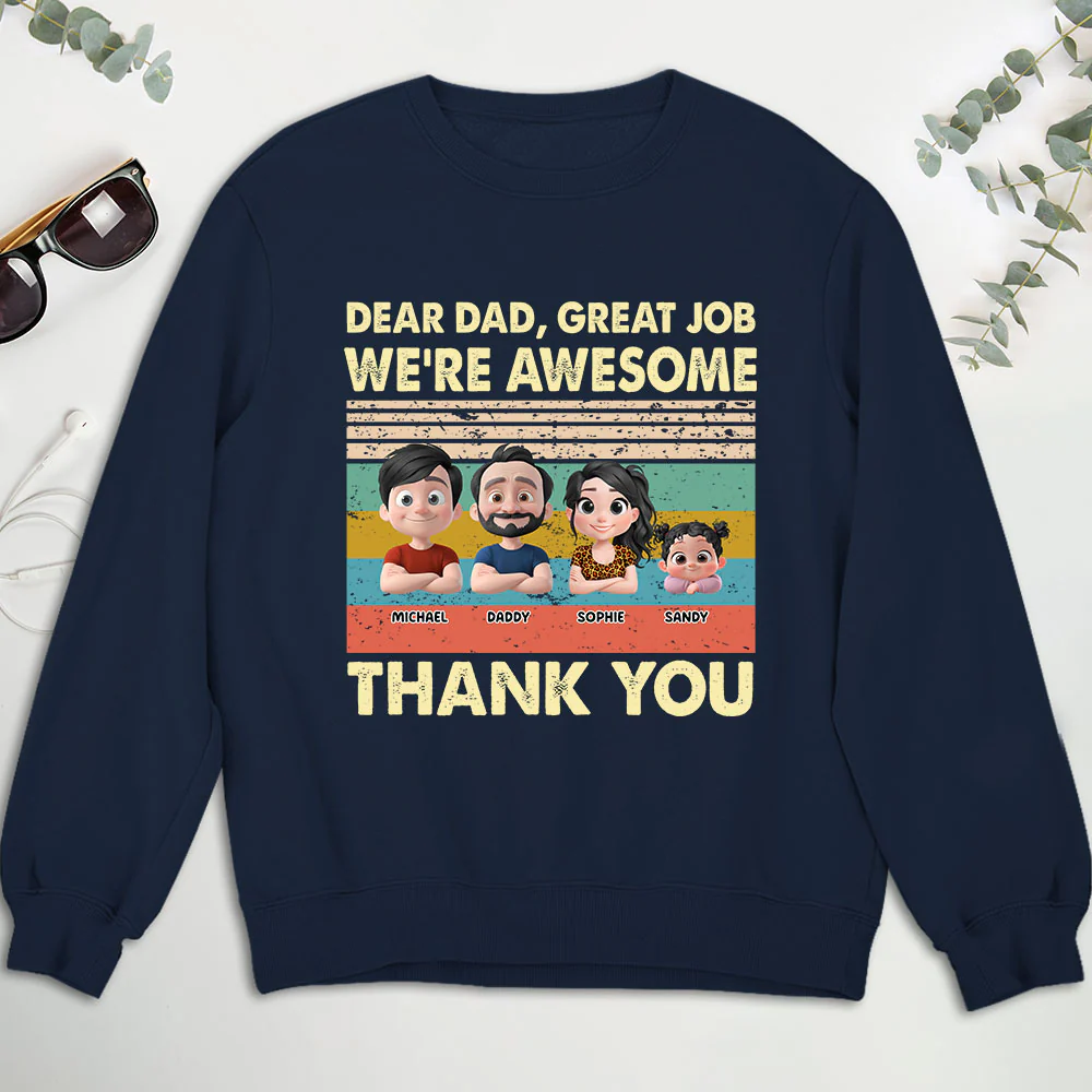 Thank You Dad - Personalized Custom Shirt - Image 8