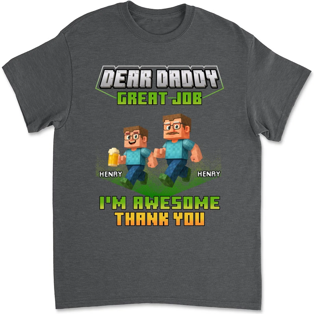 Thank You Dadcraft - Personalized Custom Shirt - Image 10