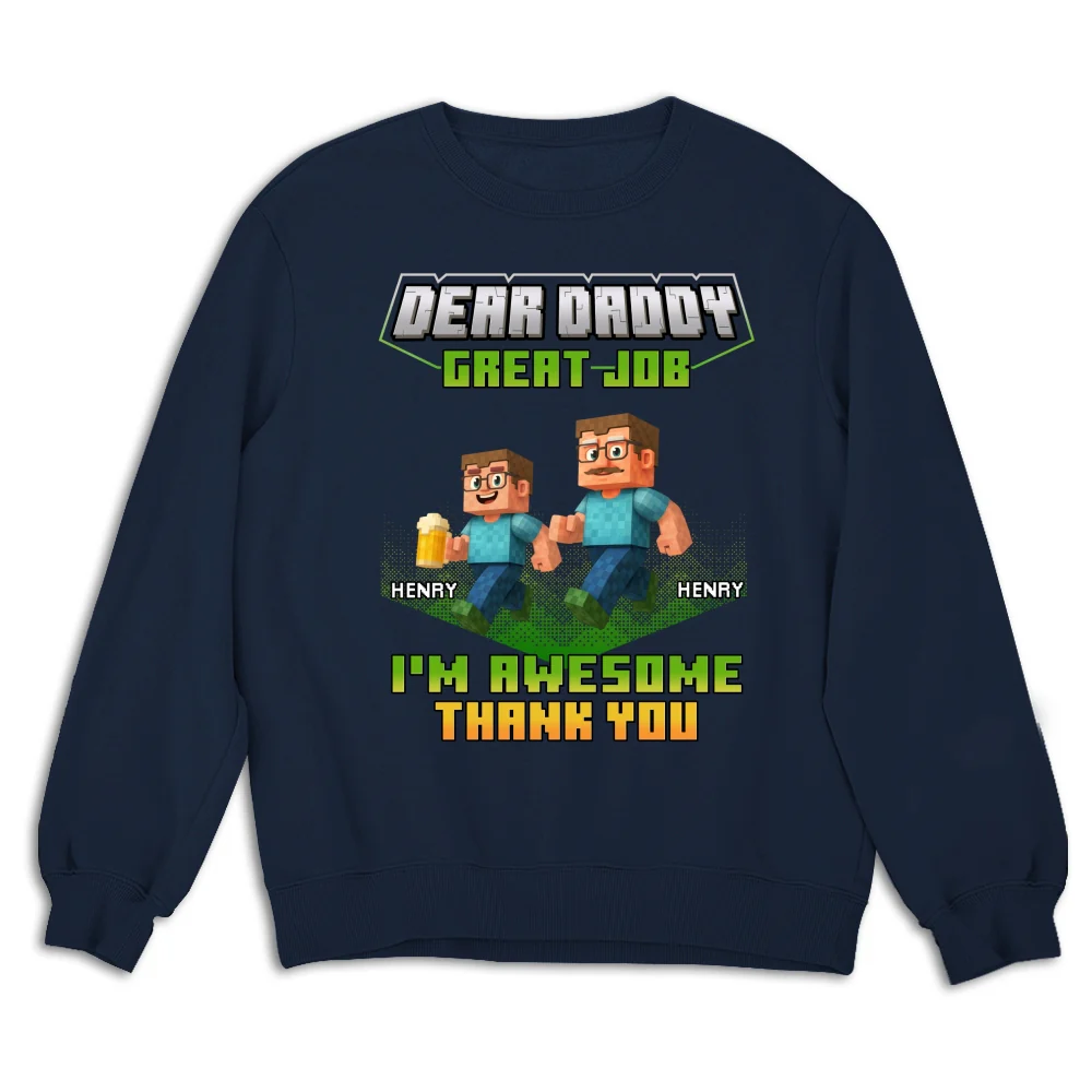 Thank You Dadcraft - Personalized Custom Shirt - Image 18