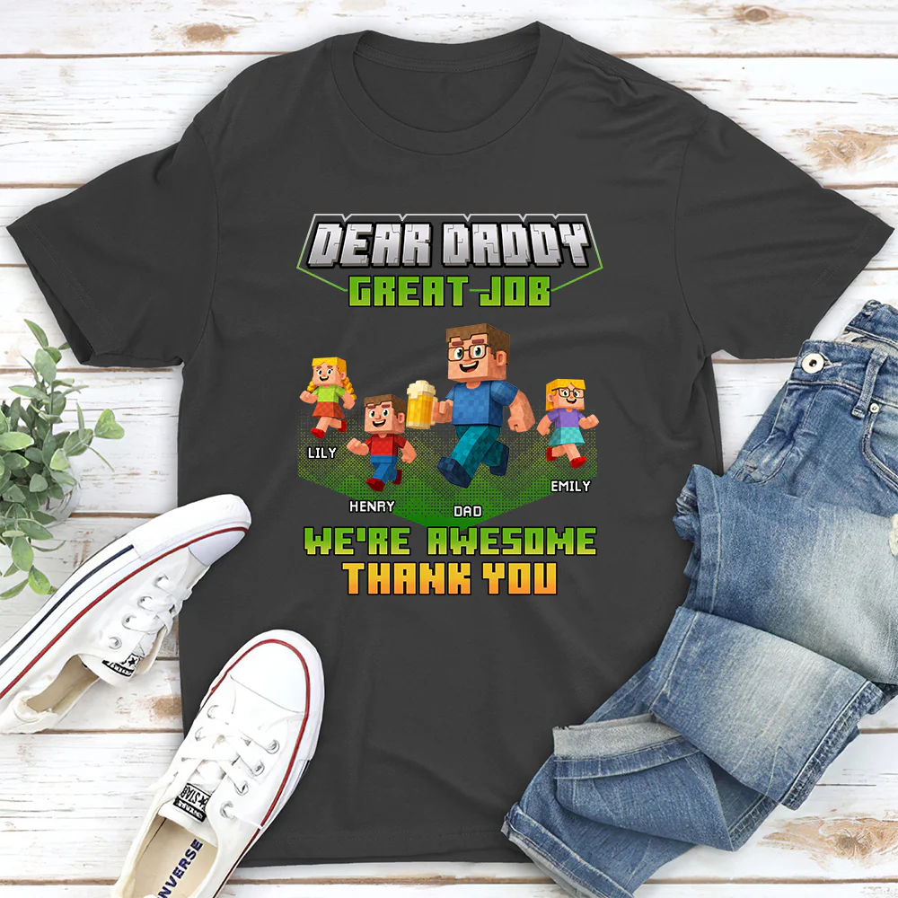 Thank You Dadcraft - Personalized Custom Shirt - Image 7