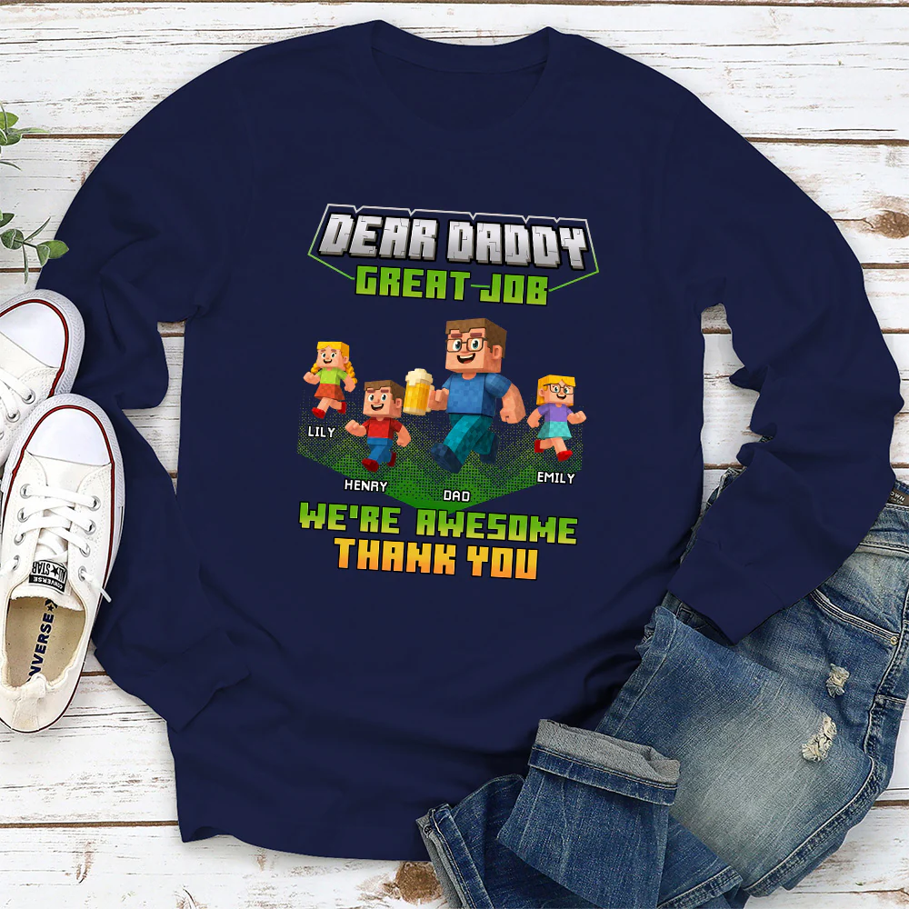 Thank You Dadcraft - Personalized Custom Shirt - Image 8