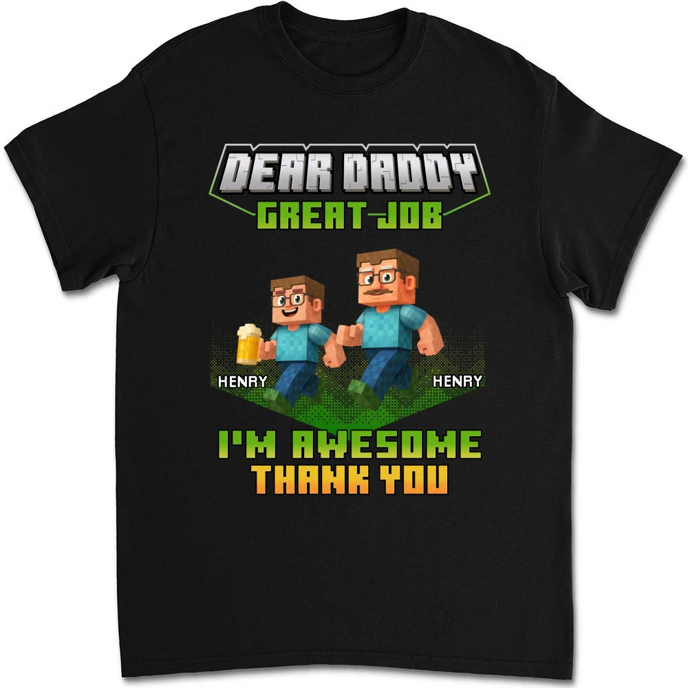 Thank You Dadcraft - Personalized Custom Shirt - Image 9