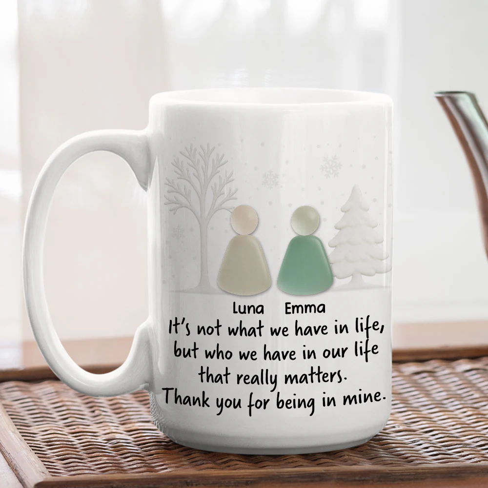 Thank You For Being In Mine - Personalized Custom Coffee Mug - Image 5