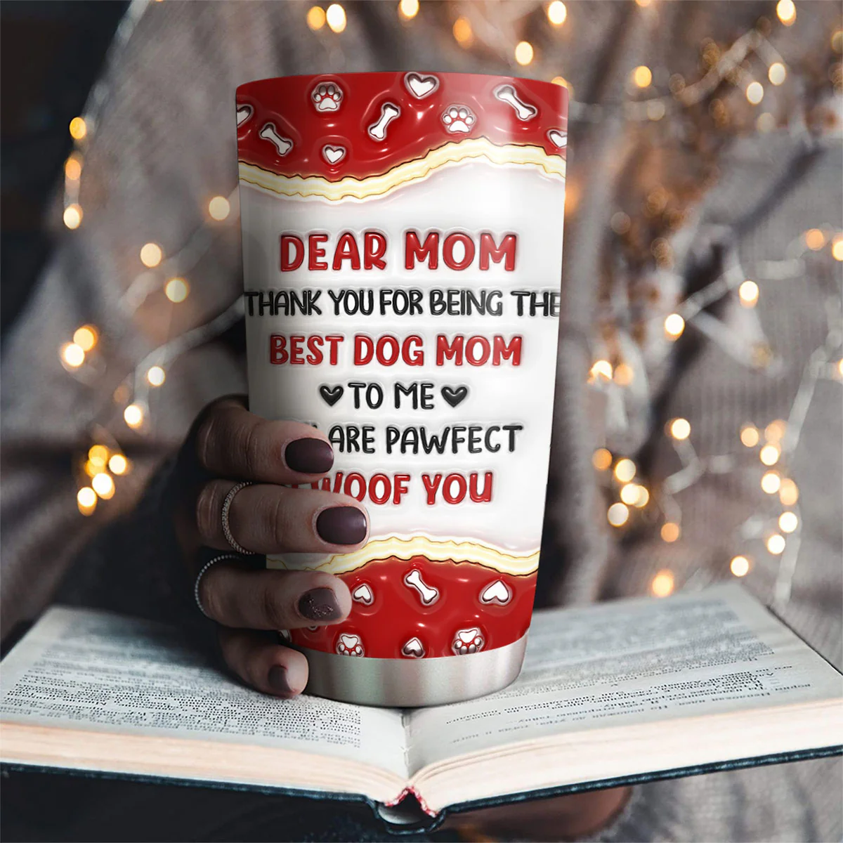 Thank You For Being My Best Family - Personalized Custom 3D Inflated Effect Tumbler - Image 2