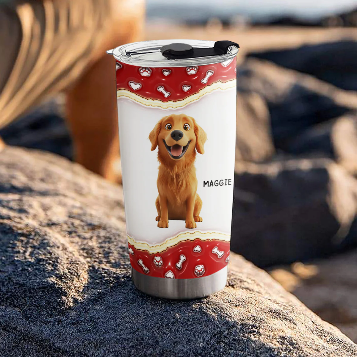 Thank You For Being My Best Family - Personalized Custom 3D Inflated Effect Tumbler - Image 3