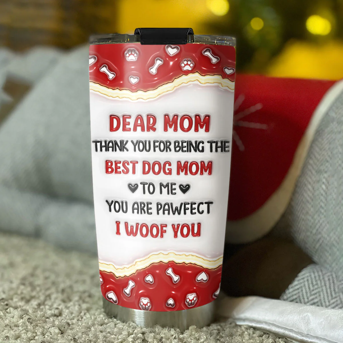 Thank You For Being My Best Family - Personalized Custom 3D Inflated Effect Tumbler - Image 4